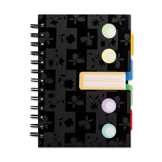 1553-0001 Spiral notepad B6 with dividers