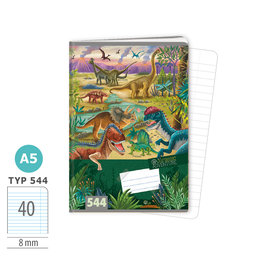 1592-0388 Zošit A5, 40 listov, TYP 544 Jurassic ADVENTURE
