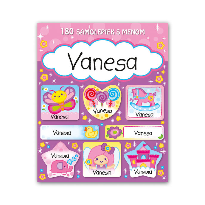 1114-0040 Tear-off block with stickers - 15 sheets, Vanesa