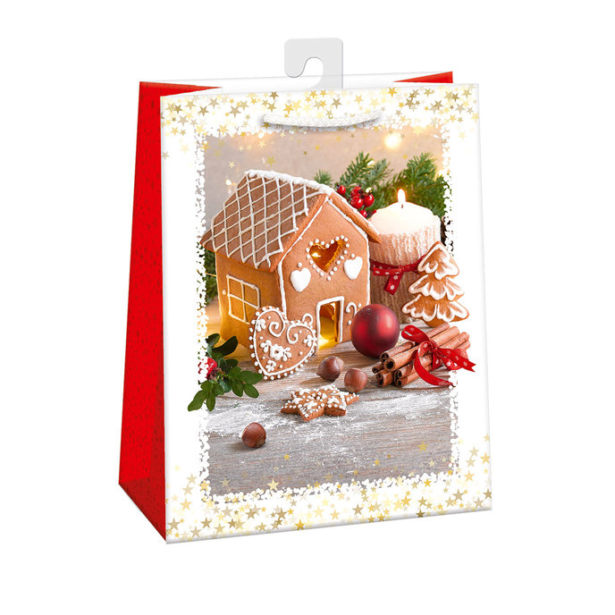 0883-0460 H Darčeková taška vianočná LESKLÁ