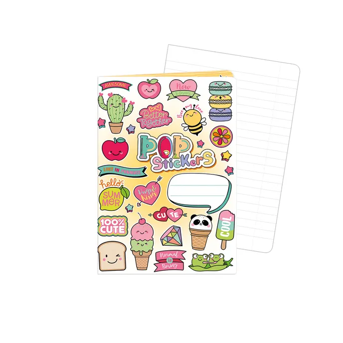 1598-0365 Zošit A6, 40 listov, TYP 644 Popstickers