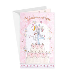 13-6179 Wedding greeting card with money flap SK