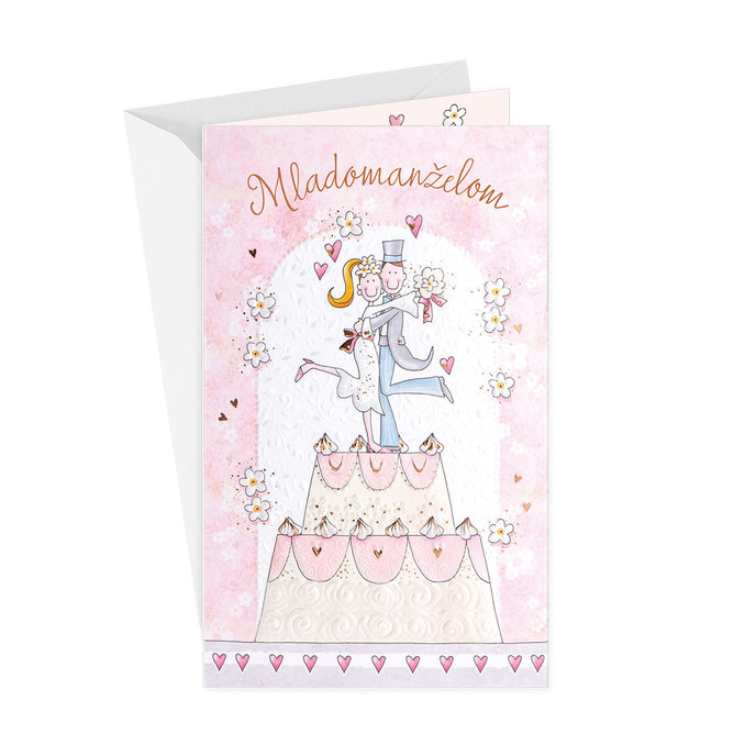 13-6179 Wedding greeting card with money flap SK