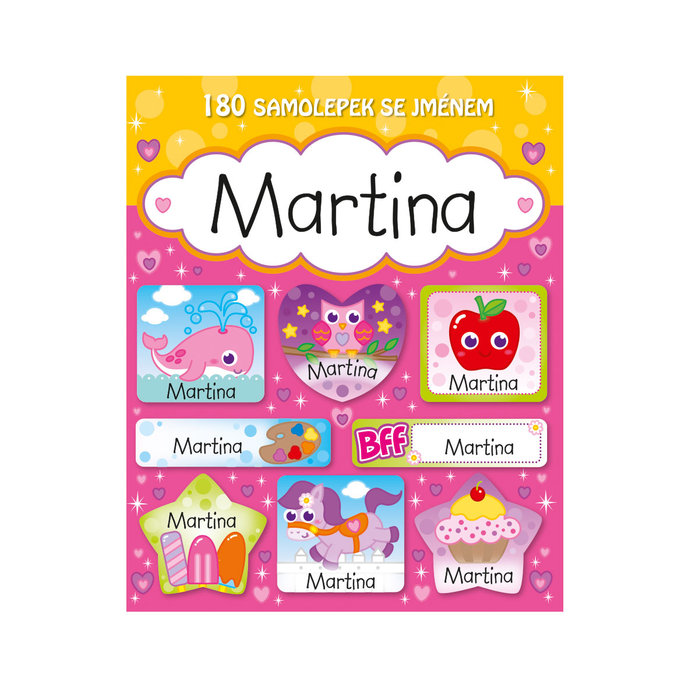 1114-0147 Tear-off block with stickers - 15 sheets, Martina