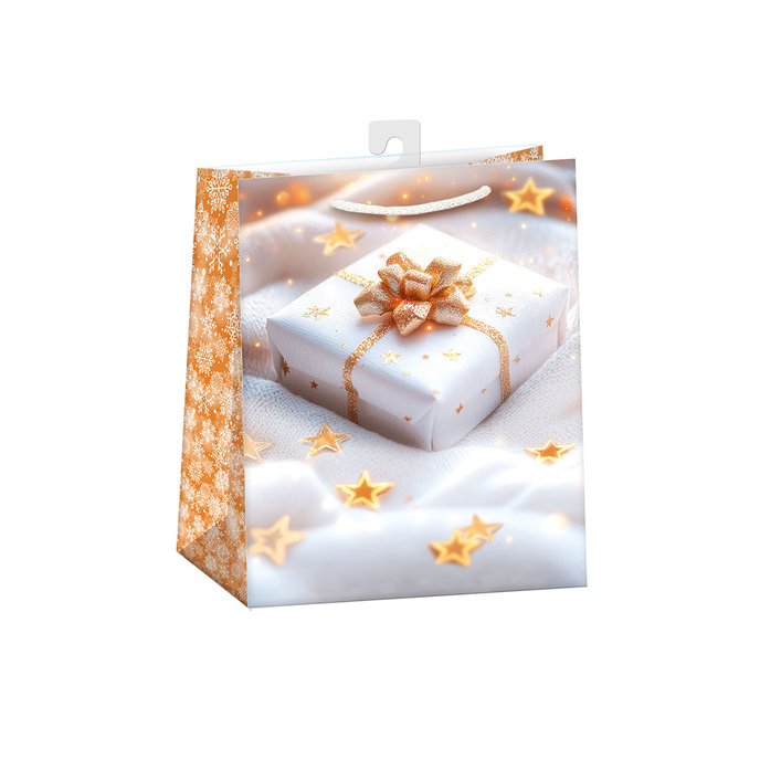 0843-0467 H Darčeková taška vianočná LESKLÁ