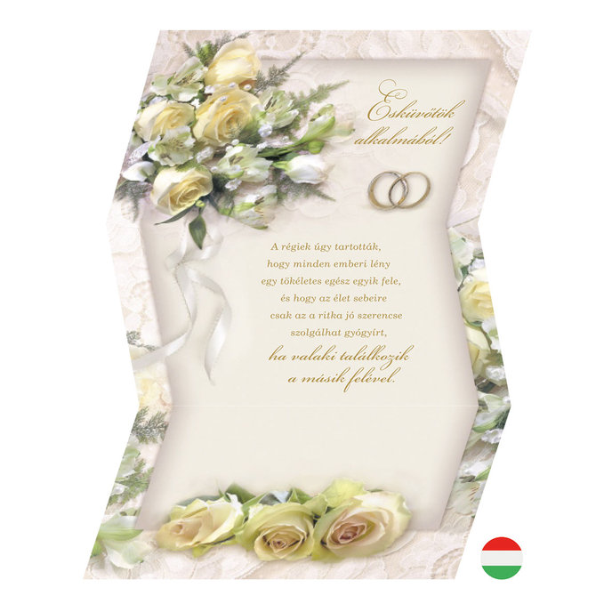 13-754 Blahoprajná karta svadobná HU
