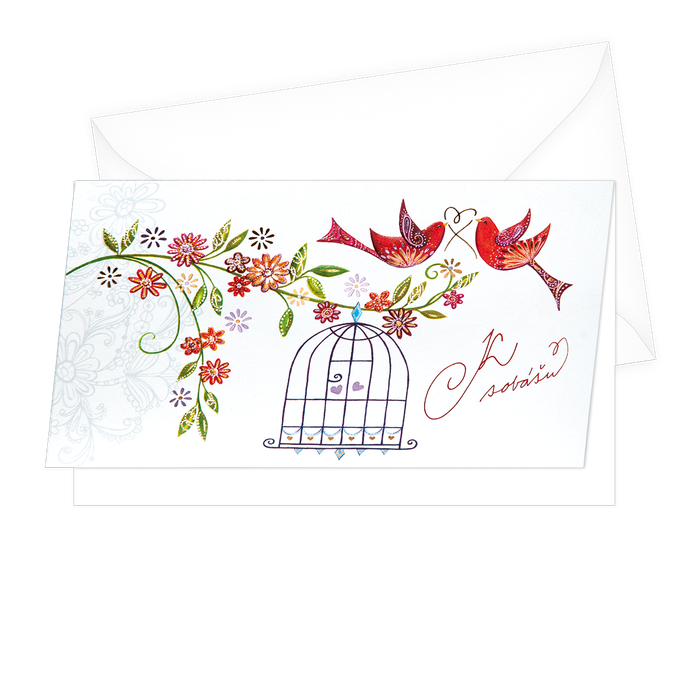 13-6038 Wedding greeting card SK