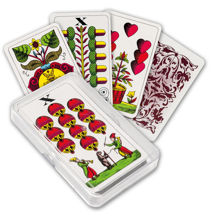 2201-0004 Playing cards Mariáš one-headed