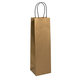 7738-0004 Gift bag for wine NATUR gold