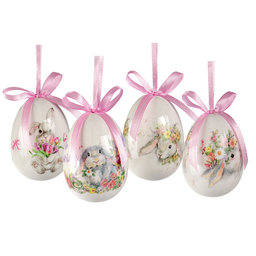 2346-0006 Easter decoration - Easter eggs, h. 75mm, pkg. 4ks