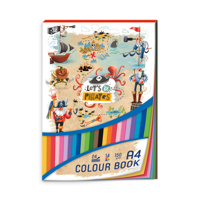 1703-0363 Colour book A4 Let’s be Pirates