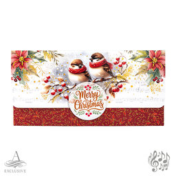 81-7004 Christmas envelope with music