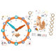 1711-0330 Paper clock Cats
