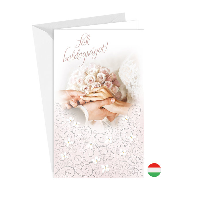 13-6158 Wedding greeting card with money flap HU