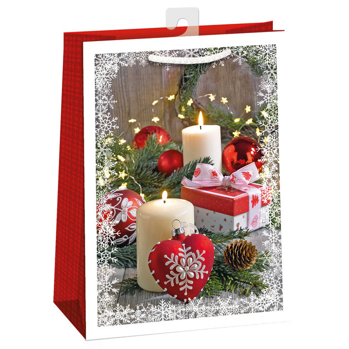 0893-0453 H Darčeková taška vianočná LESKLÁ