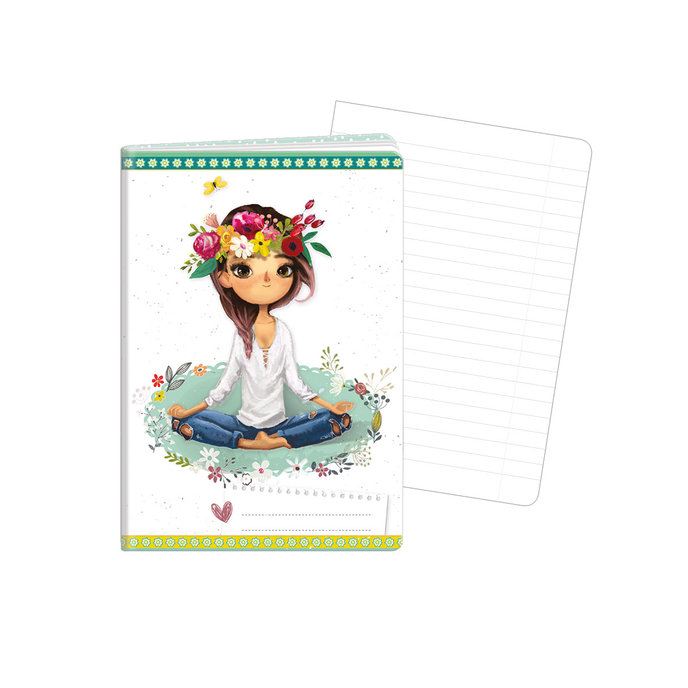 1598-0311 Zošit A6, 40 listov, TYP 644 Yoga girl