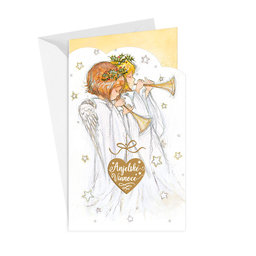 11-6469 Christmas greeting card card with leap SK