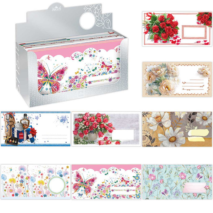 1075-C005 Obálka DL s potlačou, mix 120ks