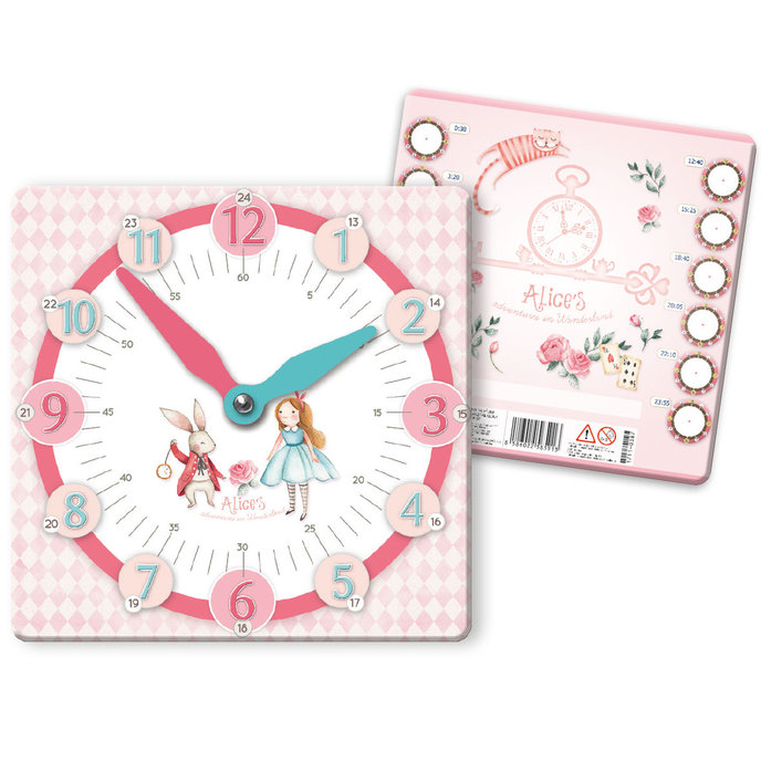 1711-0387 Paper clock Alice’s adventures in Wonderland