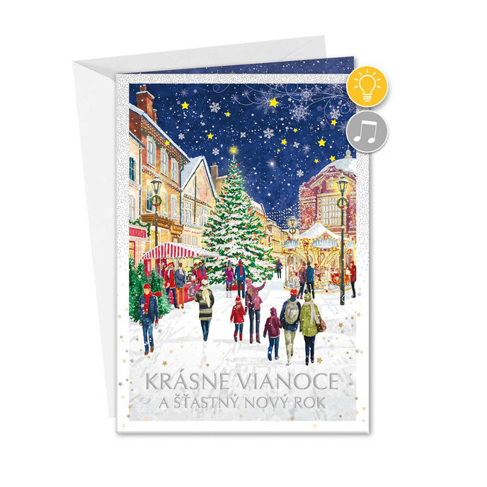 71-8024 Christmas greeting card music SK