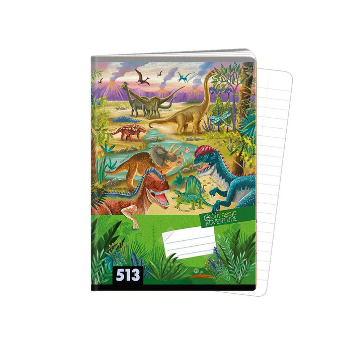 1594-0388 Zošit A5, 10 listov, TYP 513 Jurassic ADVENTURE