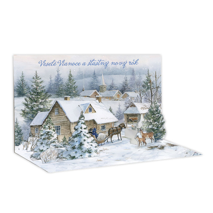 11-5040 Christmas greeting card SK