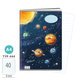1582-0428 Zošit A4, 40 listov, TYP 444 Cosmic adventure