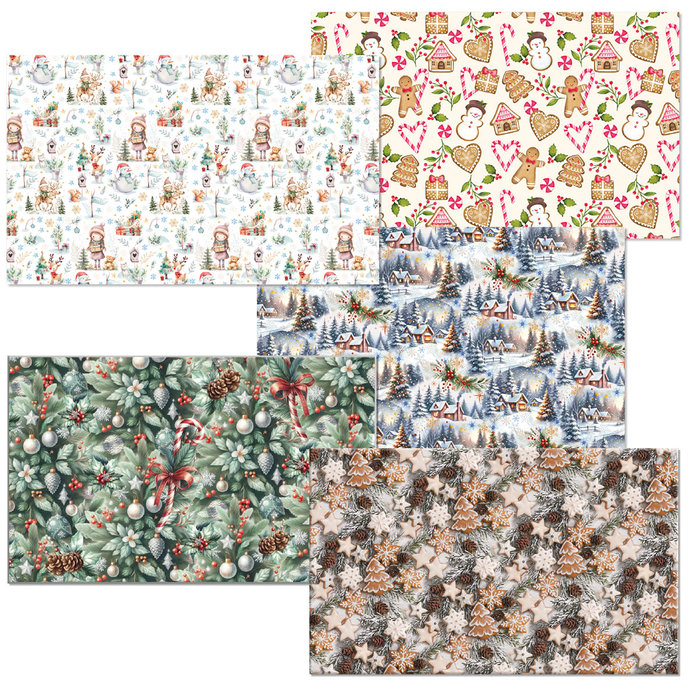 0921-0012 Baliaci papier vianočný, box 80rol.