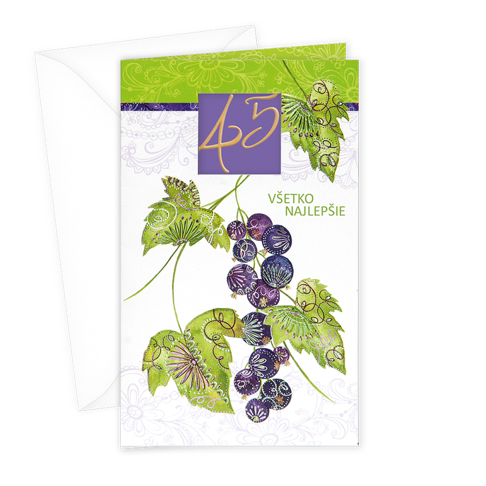 15-6201 Blahoprajná karta gratulačná SK/45