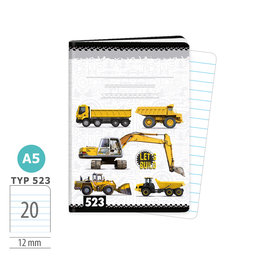 1593-0390 Zošit A5, 20 listov, TYP 523 LET’S BUILD