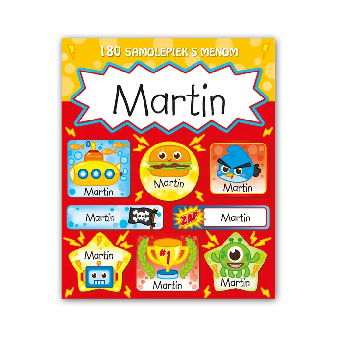 1114-0059 Tear-off block with stickers - 15 sheets, Martin