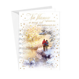 71-8016 Christmas greeting card music SK