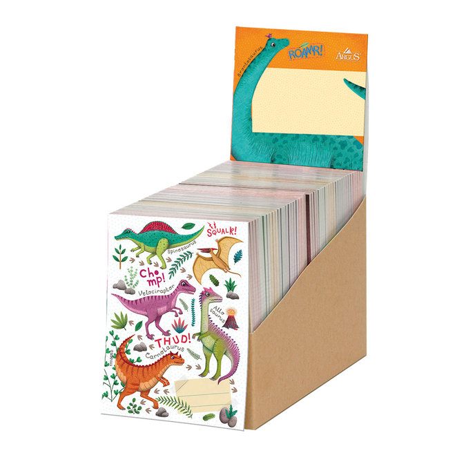 1111-0425 Trhací zápisník 9x12cm Roaaar!