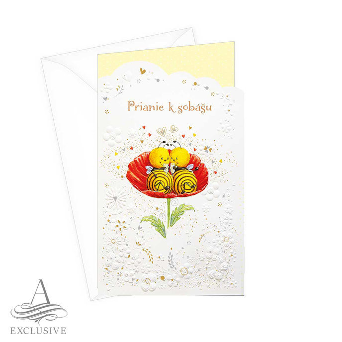 13-6144 Wedding greeting card with money flap SK