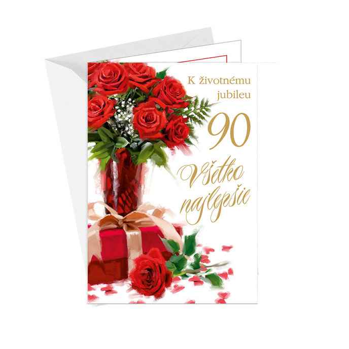 75-644 Blahoprajná karta gratulačná  SK/90
