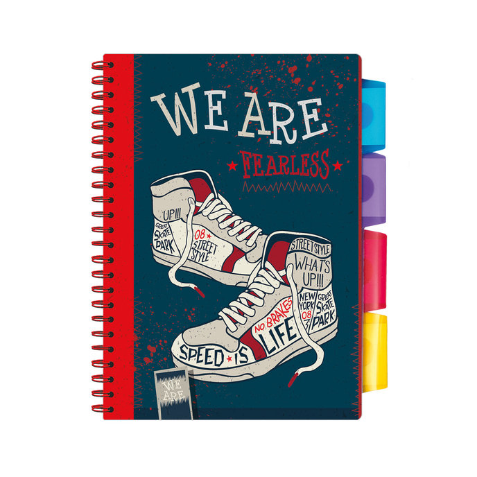 1546-0304 Spiral notepad A5 with dividers We Are