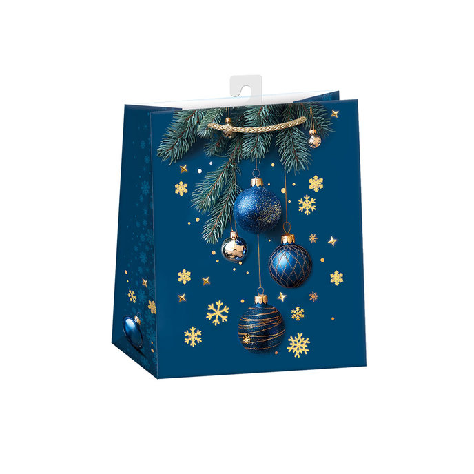 0843-0466 H Darčeková taška vianočná LESKLÁ