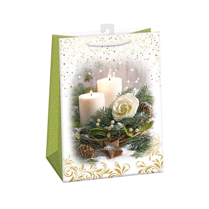 0853-0449 H Darčeková taška vianočná LESKLÁ