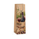 0734-0101 Gift bag for wine NATUR