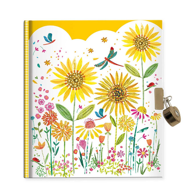 1442-0364 Notebook with lock Flowers stitch