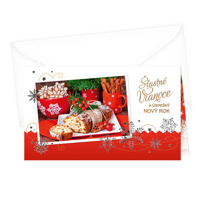 11-6353 Christmas greeting card SK with leap