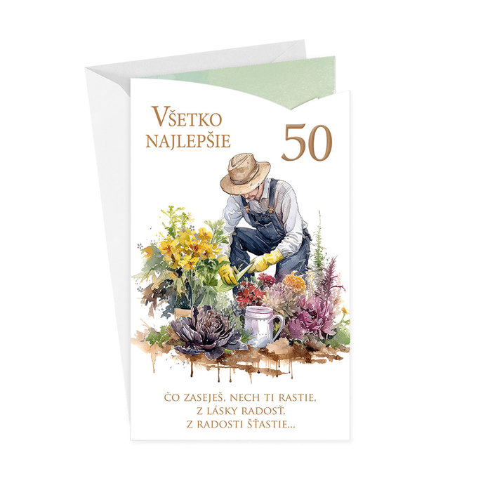 15-6588 Blahoprajná karta gratulačná SK/50