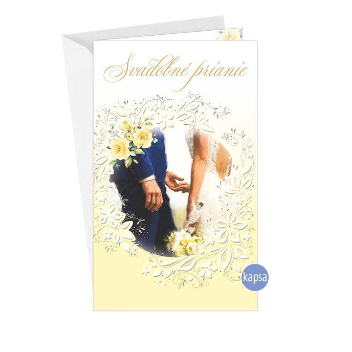 13-6138 Wedding greeting card with money flap SK