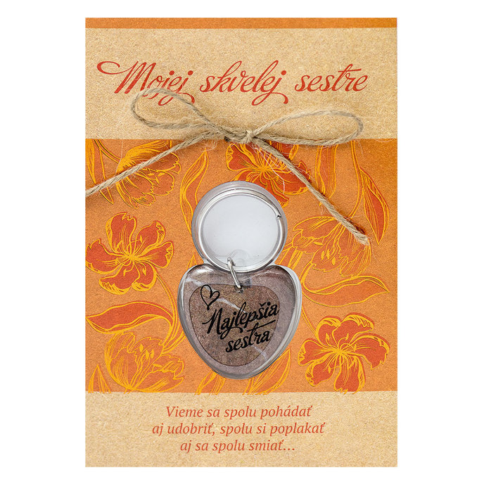 2322-0003 Greeting card with keyring