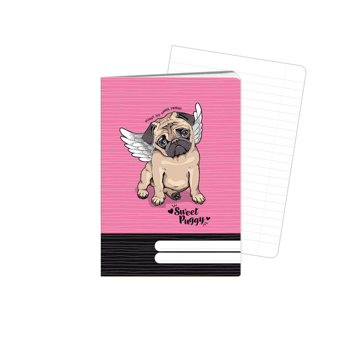 1598-0361-2 Exercise book A6, TYPE 644 Puggy